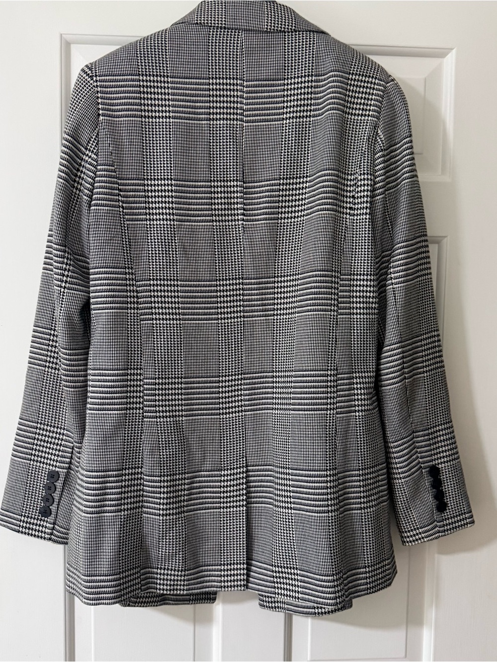 Forever 21 Black & White Glen Plaid Blazer